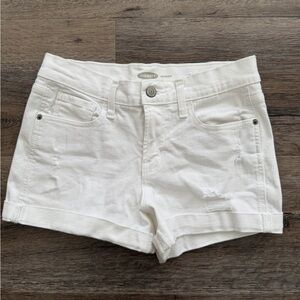 Old Navy White Cuffed Women's Denim Shorts